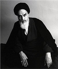 Imam Khomeini, leader of the Iranian revolution.