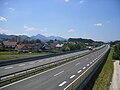 Diaľnica A1 blízko mesta Celje