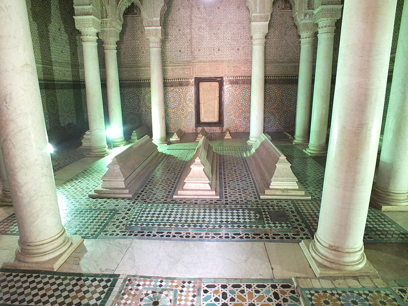 File:Saadian tombs room of twelve columns2.JPG