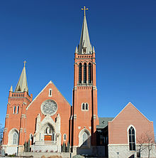 St. Mary's Cathedral is the seat of the Roman Catholic Diocese of Colorado Springs. Saint Mary's Catholic Church.JPG