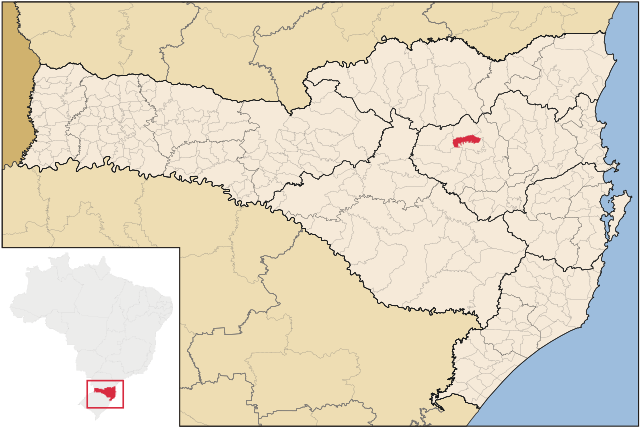 Localização de Witmarsum em Santa Catarina