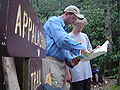 Scouts looking at AT map.