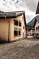 Scuol, doorkijkje in het centrum van Scuol, Rablüzza.