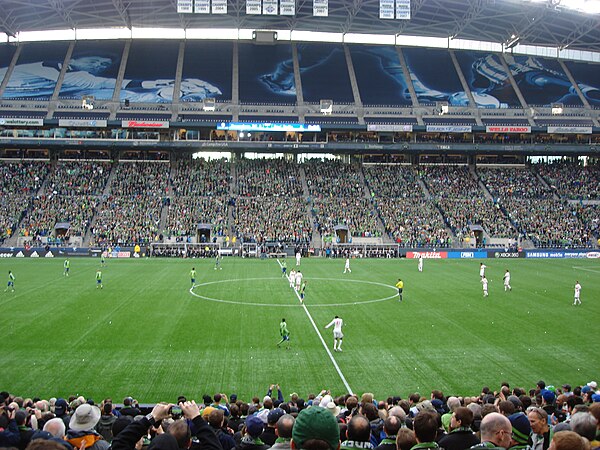 Red Bull New York kick-off to start the 2009 MLS season against Seattle