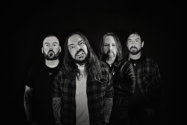 Seether in 2020. L–R: Stewart, Morgan, Humphrey, Lowery