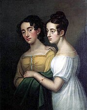 Caroline Bardua et sa sœur Wilhelmine, 1817