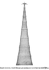 El primer proyecto de la Torre de radiodifusión de 350 metros de altura (1919)