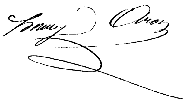 signature de Henry Aron