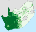 Anteil der Afrikaanssprecher in Südafrika