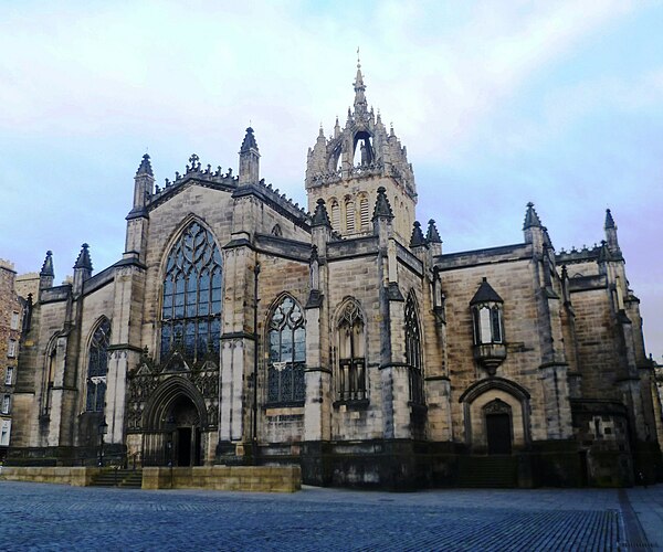 St Giles' Cathedral, common meeting place of Parliament from 1563 to 1639.[23]