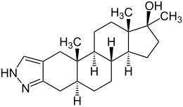 Stanozolol Formula structurală V1.svg