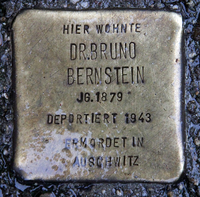 Stolperstein Alt-Köpenick 18 (Köpen) Bruno Bernstein.jpg