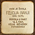 Stolperstein für Felicija Ivanji (Zrenjanin).jpg