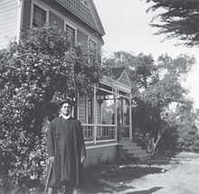 Vivekananda at Mead sisters house, South Pasadena, California Swami Vivekananda at Mead sisters house, South Pasadena.jpg