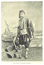 William James Joseph in Albanian costume.