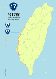 Provincial Highway 17 (Taiwan) Road in Taiwan