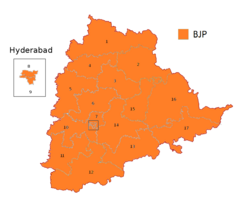 Telangana NDA Telangana NDA Seat Sharing Colour Coded.png