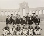 The Australian Olympic Team at the Olympic Stadium, Los Angeles, 1932 - photographer unknown.jpg
