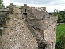 Ultra-Protestants seized James VI at Huntingtower The Maiden's Leap, Huntingtower Castle - geograph.org.uk - 987077.jpg