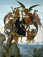 ミケランジェロ・ブオナローティ『聖アントニウスの苦悩』1487