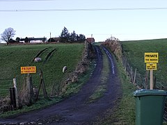 The Wairds farm approaches (geograph 1668901).jpg