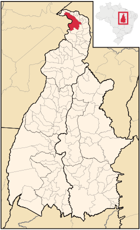 Localização de Araguatins