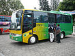 Trans Jogja Bus. N gau Bus-Truchraise-System in ju Stäädmidde fon Yogyakarta
