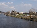 Čeština: Pohled na Holešovice, Trojský tramvajový most English: Holešovice, Troja tram bridge