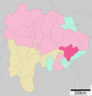 Lage Tsurus in der Präfektur