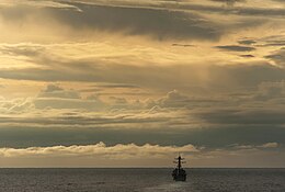 ASV kara kuģis Surigao šaurumā