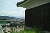 The city of Ueda viewed from the west turret of Ueda Castle. Ueda was used as the setting for the most of the film.