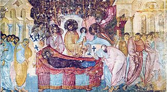freska Zosnutie presvätej Bohorodičky