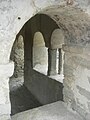 Verrières : Le nartex de la chapelle romane de Saint Aventin
