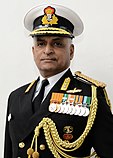 Вице-адмирал G Ашок Кумар, AVSM, VSM Үнді флотының әскери штабы бастығының орынбасары қызметін атқарады. Jpg