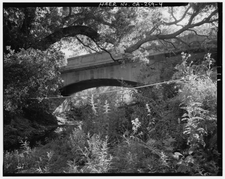 File:View of Zaca Creek Bridge -2, east elevation, showing main span, looking southwest. - Zaca Creek Bridge No. 2, Spanning Zaca Creek at Jonata Park Road, Buellton, Santa Barbara HAER CAL,42-BUEL.V,4-4.tif