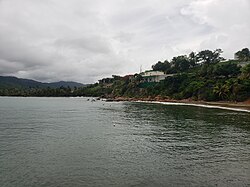 Villa Pesquera in Emajagua from the nearby fishing pier