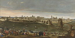 Juan Bautista Martínez del Mazo: Vista de la ciudad de Zaragoza, 1647 (teils Diego Velasquez zugeschrieben; Museo del Prado, Madrid)