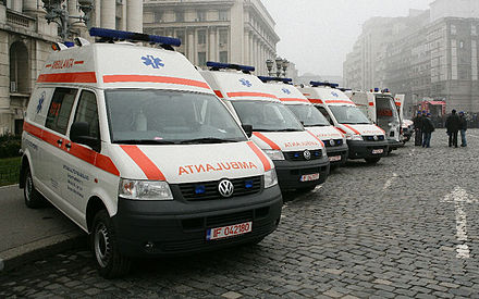 Ambulances in Bucharest