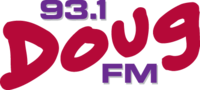 93.1 Doug FM logo 2005-2013 WDRQ former logo (2005-2013).png