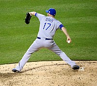 Wade Davis Throwing the Last Pitch of the 2015 World Series