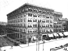 Washington Trust Building in 1908, as viewed from Main Street Washington Trust Building.png