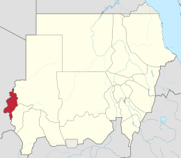 Darfur Occidentale – Localizzazione