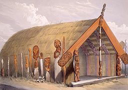 Balai pertemuan wharenui suku Māori