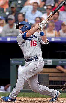 Los Angeles Dodgers' Will Smith plays during the third inning of a