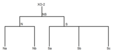 Le système XO-2 (structure du type « 2+3 ») : deux étoiles (Na et Sa), la première entourée d'une planète (N b), la seconde de deux planètes (S b et S c).