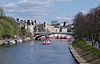 Tourist boats plying the waters