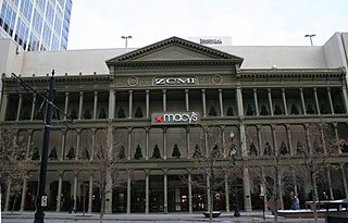 ZCMI Cast Iron Front Historic building facade in Salt Lake City, Utah, U.S.