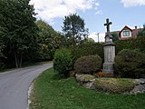 English: Wayside cross in Zalesie