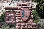 East Entrance Sign Zion National Park east entrance sign-20070724.jpg