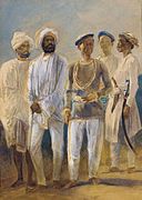 Fem sikher och gurkhas (1857-58)